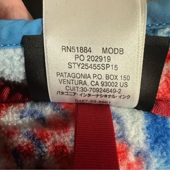 Patagonia Synchilla Manoa Floral Fleece Pullover Size Large - Picture 10 of 16